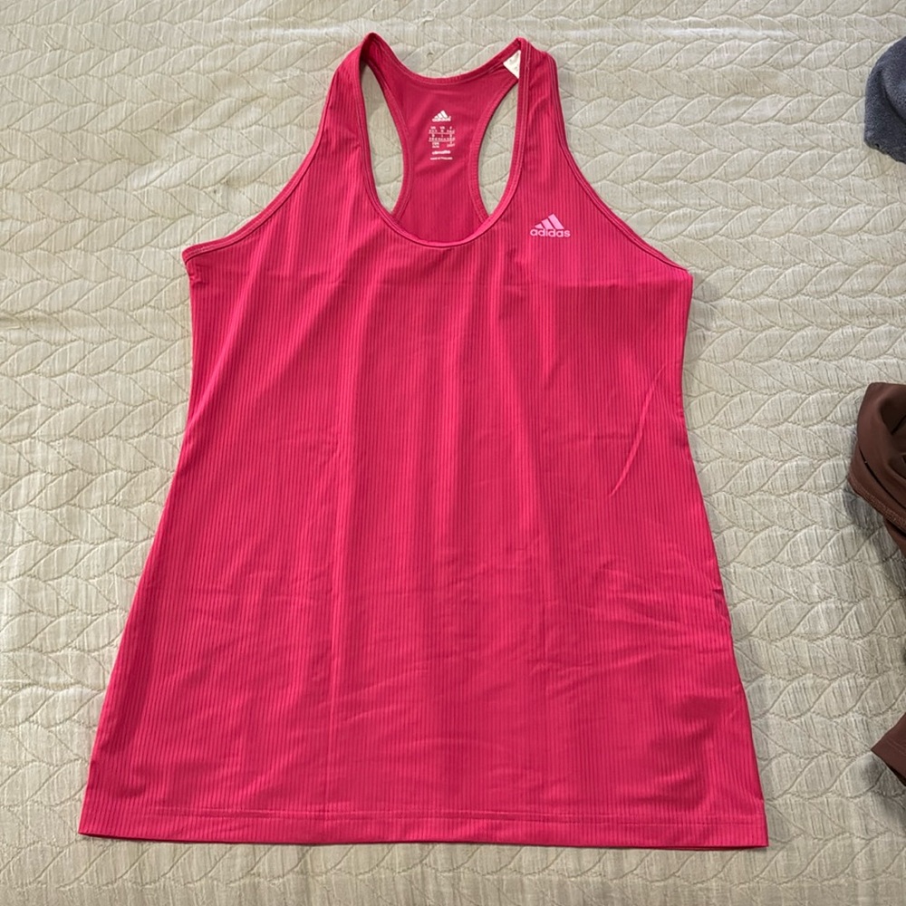 Hot Pink Adidas Tank Top